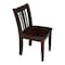 International Concepts Rectangle Set of 2 San Remo Juvenile Chairs, 13.2 in W, 16 in L, 26 in H, Wood, Rich Mocha CC15-105P - alternate 9